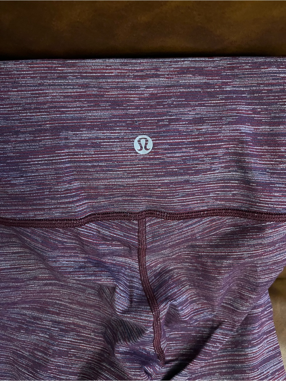 lululemon athletica Women’s Maroon Space-Dyed High-Rise Bike Shorts